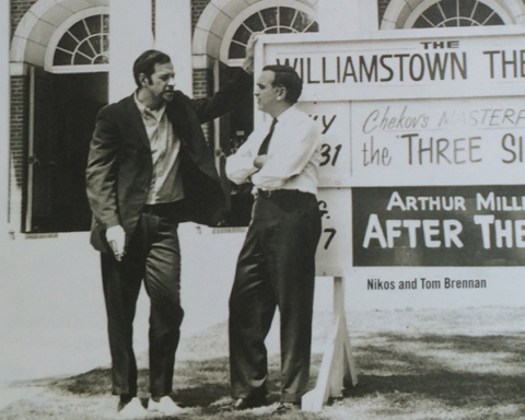 Tom Brennan and Nikos Psacharopoulos, 1960; photo courtesy Williamstown Theatre Festival