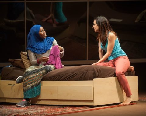 Donnetta Lavinia Grays and Hend Ayoub in "Veils" at Barrington now through October 18; Photos by Kevin Sprague